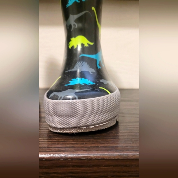 Elements- Toddler Rainboots - Dino, Black/Grey - Size 5 - Picture 3 of 6